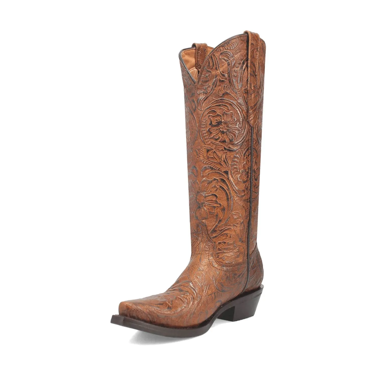 Dingo Womens Bellona Brown Leather Cowboy Boots 9 M